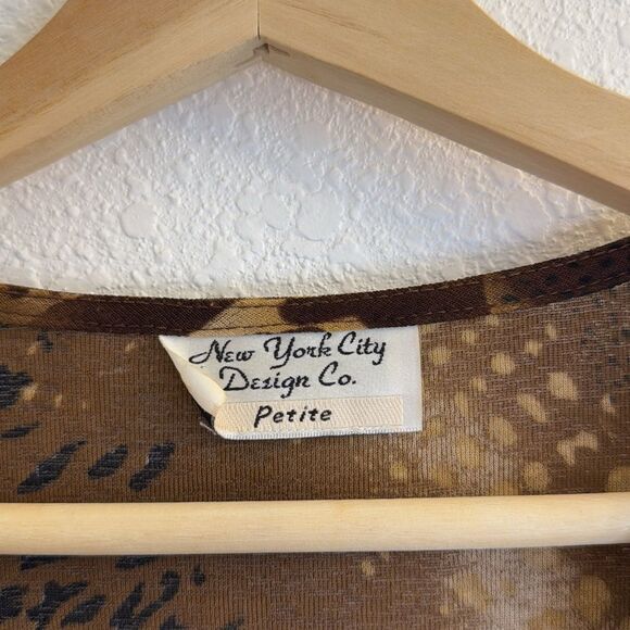 Y2k sheer leopard babydoll blouse - Picture 4 of 8